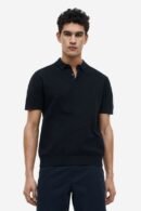Black Stretch Formal Shirt