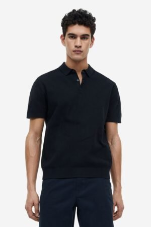 Black Stretch Formal Shirt